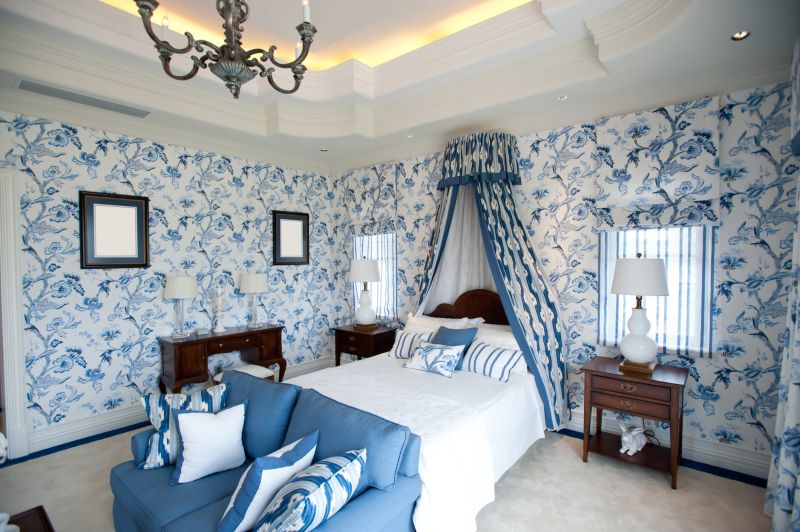 Bedroom Wallpaper Installation in Roswell, GA